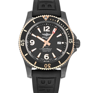 Breitling Superocean Automatic 46mm Black Dial Black Rubber Strap Watch for Men - U17368221B1S1 Buy Now By Breitling