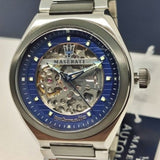 Maserati Triconic Automatic Skeleton Blue Dial Watch For Men - R8823139001 Buy Now By Maserati