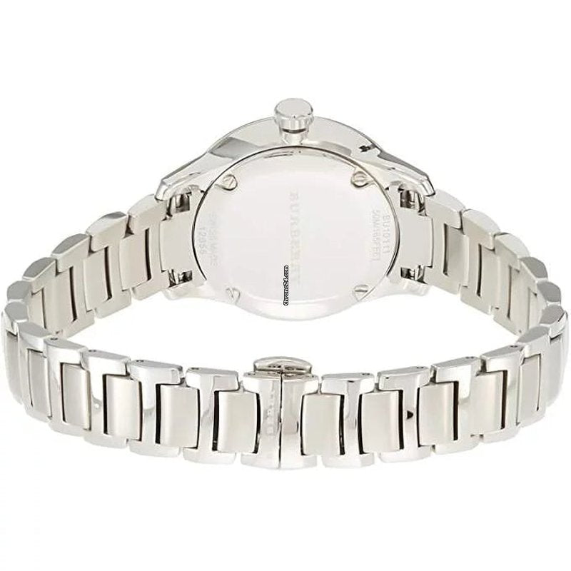 Burberry The Classic Pink Dial Silver Steel Strap Watch for Women - BU10111 Buy Now By Burberry
