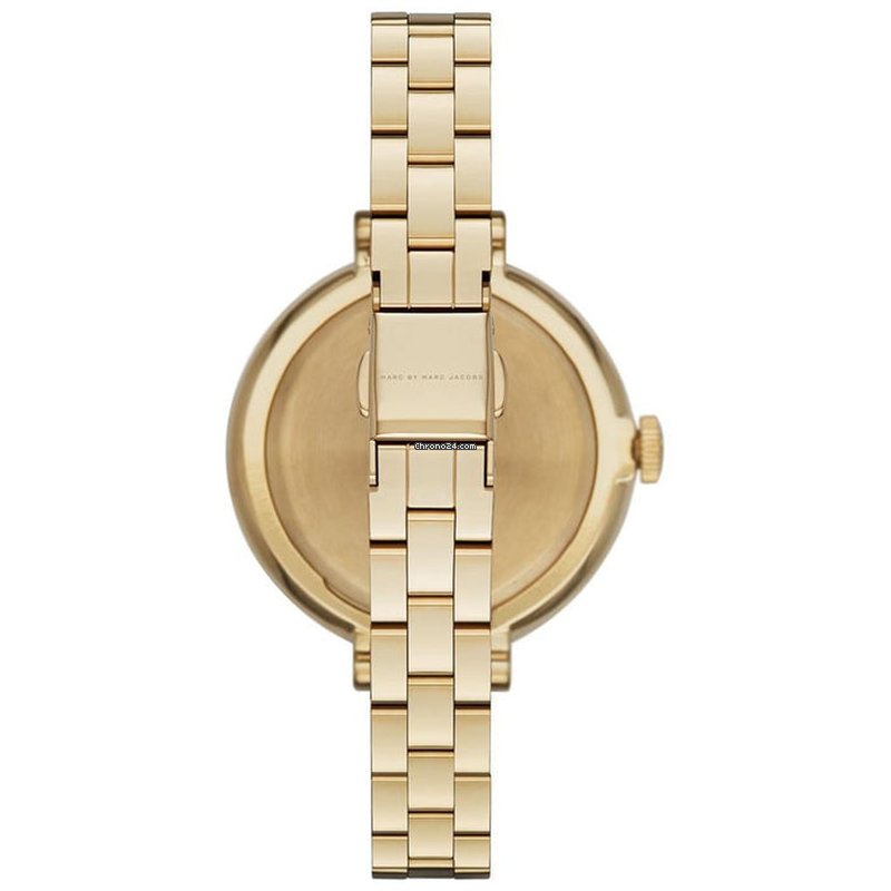 Marc Jacobs Sally Blue Dial Gold Steel Strap Watch for Women - MBM3366 Buy Now By Marc Jacobs