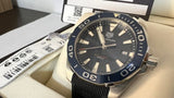 Tag Heuer Aquaracer 41mm Blue Dial Blue Rubber Strap Watch for Men - WAY111C.FT6155