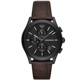 Emporio Armani Paolo Chronograph Black Dial Brown Leather Strap Watch For Men - AR11549 Buy Now By Emporio Armani