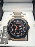 Hugo Boss Supernova Black Dial Two Tone Steel Strap Watch for Men - 1513358 Buy Now By Hugo Boss