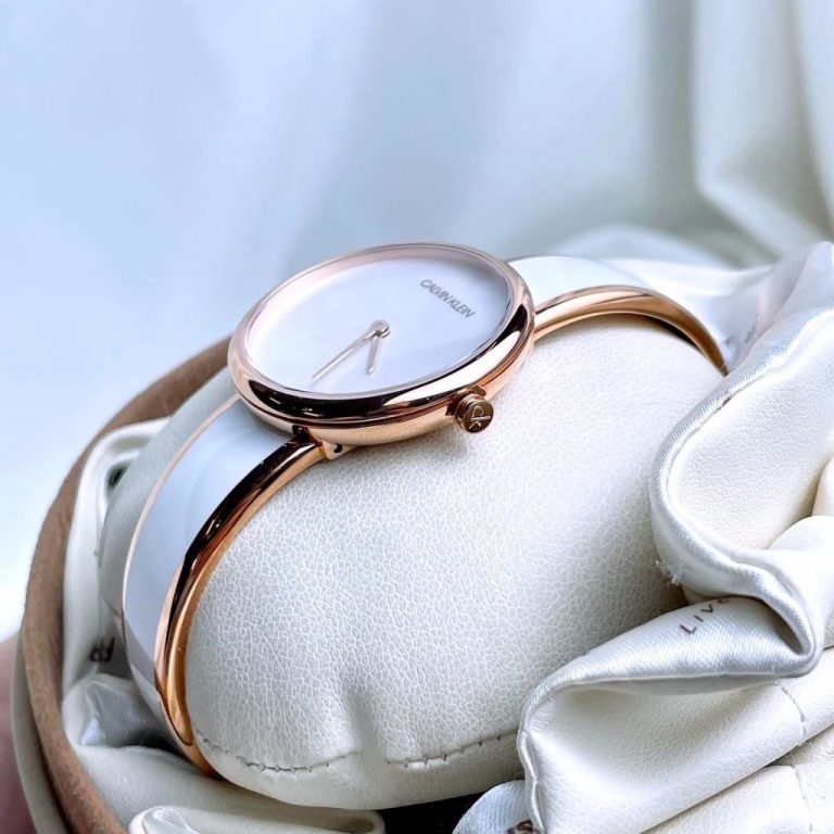 Calvin Klein Seduce White Dial Two Tone Steel Strap Watch for Women - K4E2N616 Buy Now By Calvin Klein