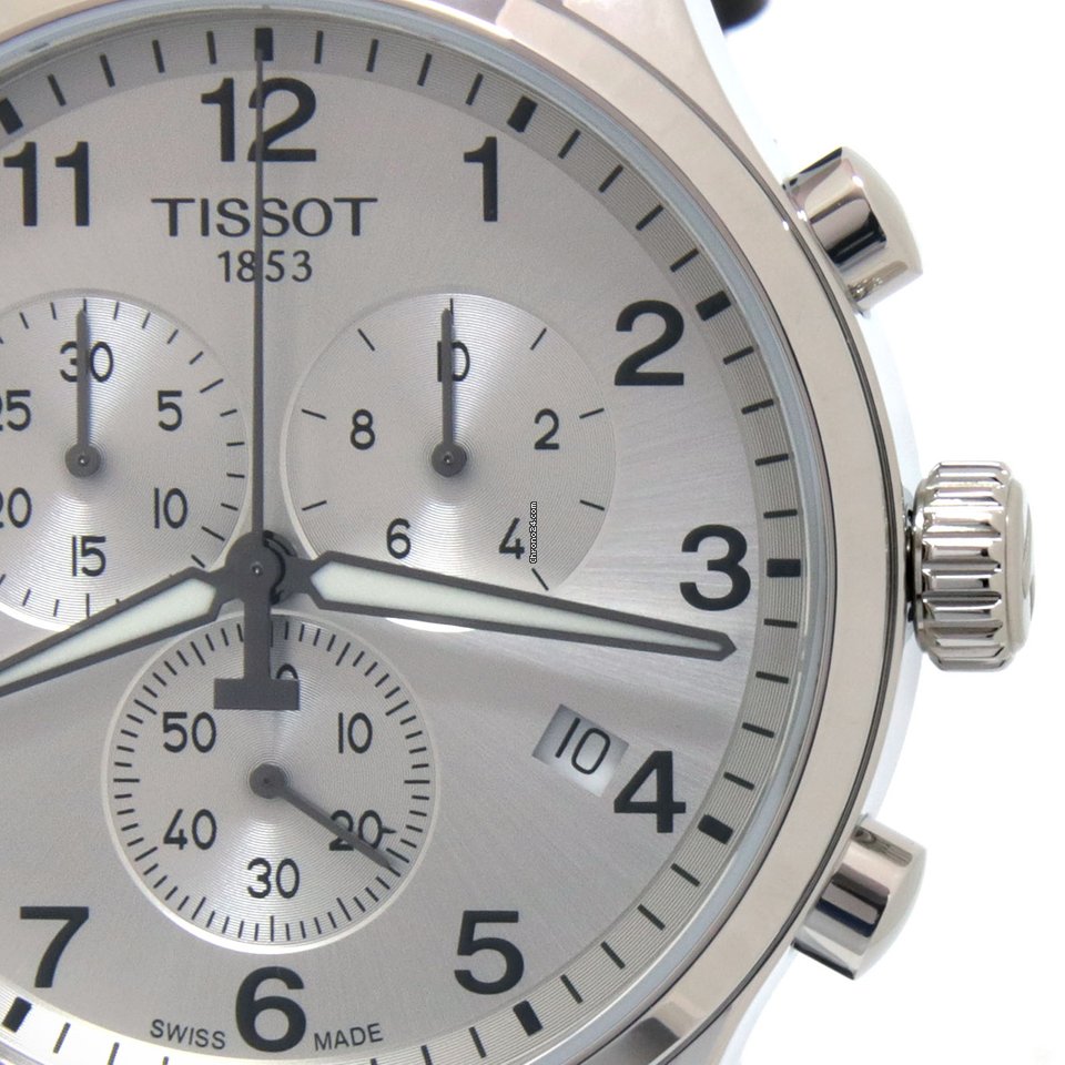 Tissot T Sport Chrono XL Classic Silver Dial Brown Leather Strap Watch For Men - T116.617.16.037.00 Buy Now By Tissot