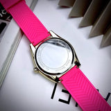 Michael Kors Janelle Quartz Pink Dial Pink Rubber Strap Watch For Women - MK7349 Buy Now By Michael Kors