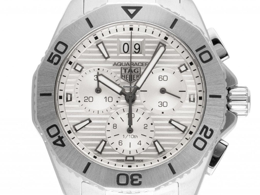 Tag Heuer Aquaracer Professional 200 Date White Dial Silver Steel Strap Watch for Men - CBP1111.BA0627 Buy Now By Tag Heuer