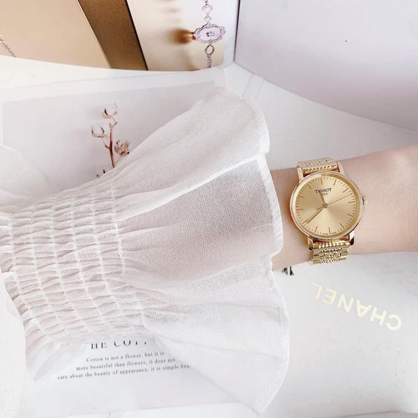 Tissot T Classic Everytime Desire Small Gold Dial Gold Mesh Bracelet Watch For Women - T109.210.33.021.00 Buy Now By Tissot