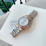 Versace V-Motif Silver Dial Two Tone Steel Strap Watch for Women - VERE00718 Buy Now By Versace