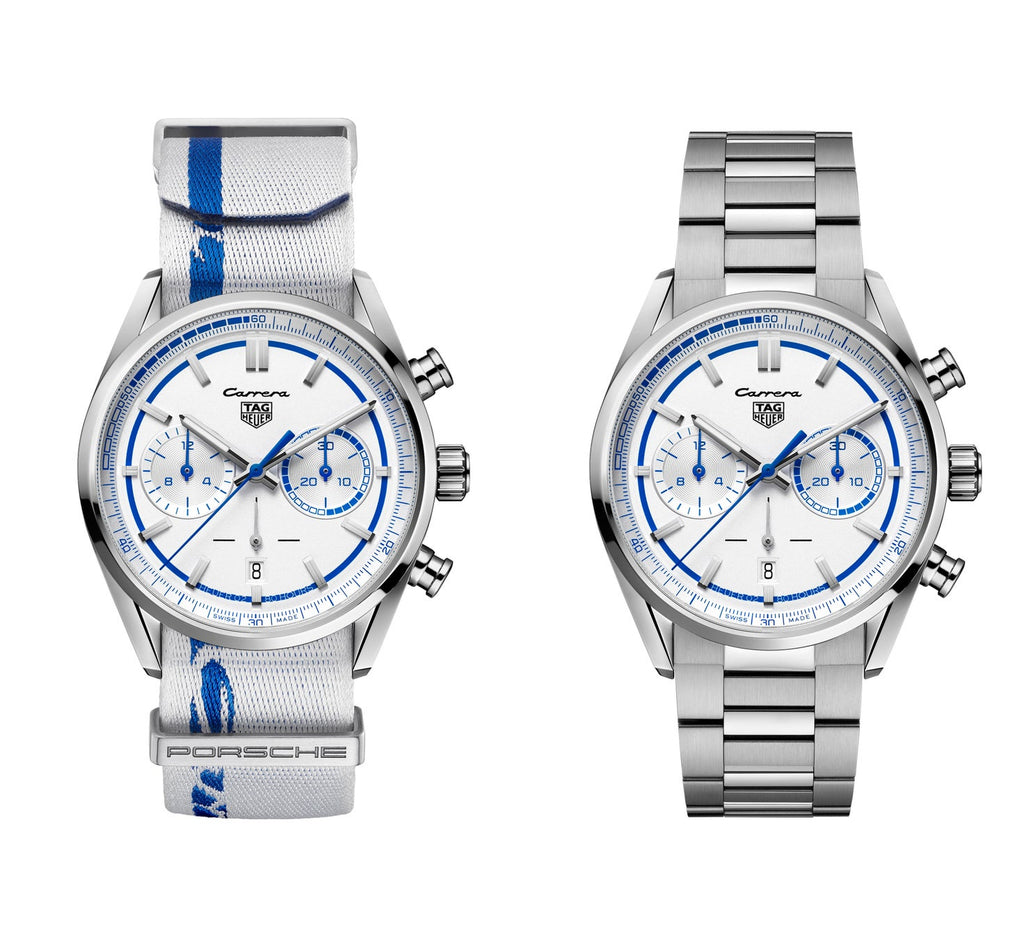 Tag Heuer Carrera Porsche RS 2.7 Automatic Chronograph White Dial White Nylon Strap Watch for Men - CBN2016.EB0275 Buy Now By Tag Heuer