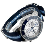 Breitling Superocean Heritage Chronograph 44 Ocean Conservancy Silver Dial Two Tone NATO Strap Watch for Men - A133131A1G1W1 Buy Now By Breitling