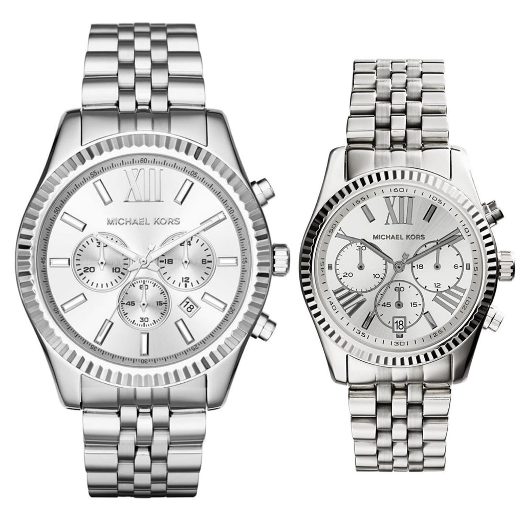 Michael Kors Lexington Silver Dial Silver Steel Strap Watch for Women - MK5555 Buy Now By Michael Kors