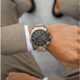 Tommy Hilfiger Decker Chronograph Black Dial Two Tone Steel Strap Watch for Men - 1791559 Buy Now By Tommy Hilfiger