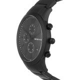 Emporio Armani Renato Chronograph Mother of Pearl Black Dial Black Steel Strap Watch For Men - AR11275 Buy Now By Emporio Armani