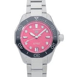 Tag Heuer Aquaracer Professional 300 Automatic Diamonds Pink Dial Silver Steel Strap Watch for Women - WBP231J.BA0618 Buy Now By Tag Heuer
