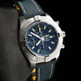 Breitling Avenger Chronograph 45mm Blue Dial Blue Calfskin Strap Watch for Men - A13317101C1X2 Buy Now By Breitling