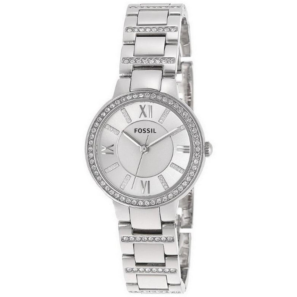 Fossil Virginia Silver Dial Silver Steel Strap Watch for Women - ES3282 Buy Now By Fossil