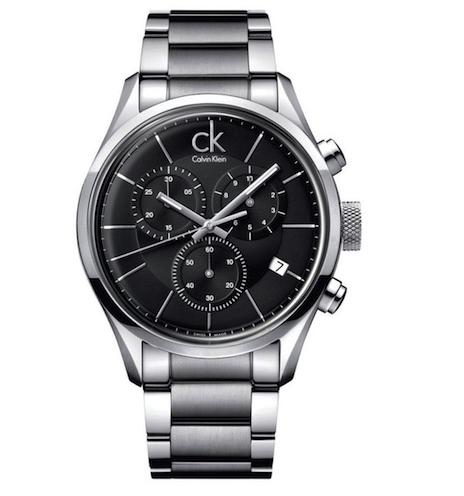 Calvin Klein Post Minimal Chronograph Black Dial Silver Steel Strap Watch for Men - K7627161 Buy Now By Calvin Klein
