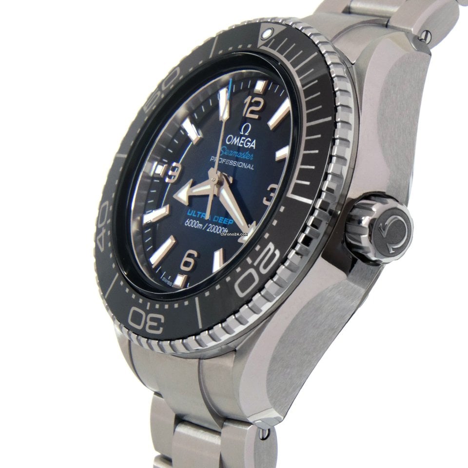 Omega Seamaster Planet Ocean 6000M Co Axial Master Chronometer Blue Dial Silver Steel Strap Watch for Men - 21530462103001 Buy Now By Omega