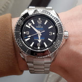 Omega Seamaster Planet Ocean 6000M Co Axial Master Chronometer Blue Dial Silver Steel Strap Watch for Men - 21530462103001 Buy Now By Omega