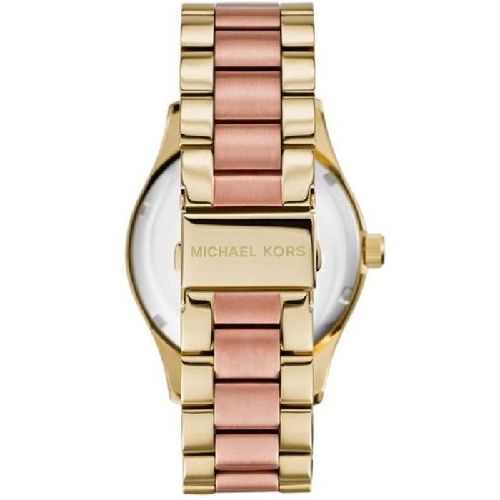 Michael Kors Layton Rose Gold Dial Gold Stainless Steel Strap Watch for Women - MK6476 Buy Now By Michael Kors