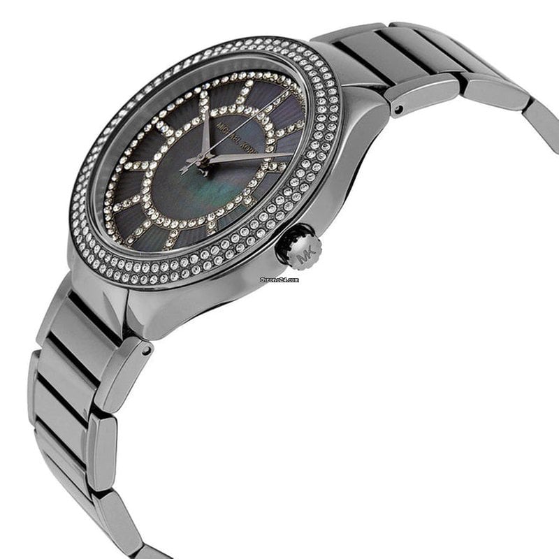Michael Kors Kerry Gunmetal Dial Steel Strap Watch for Women - MK3410 Buy Now By Michael Kors