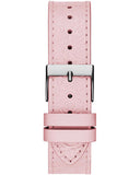 Guess Dahlia Analog Silver Dial Pink Leather Strap Watch for Women - GW0529L1 Buy Now By Guess