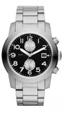 Marc Jacobs Larry Chronograph Black Dial Silver Steel Strap Watch for Men - MBM5050 Buy Now By Marc Jacobs