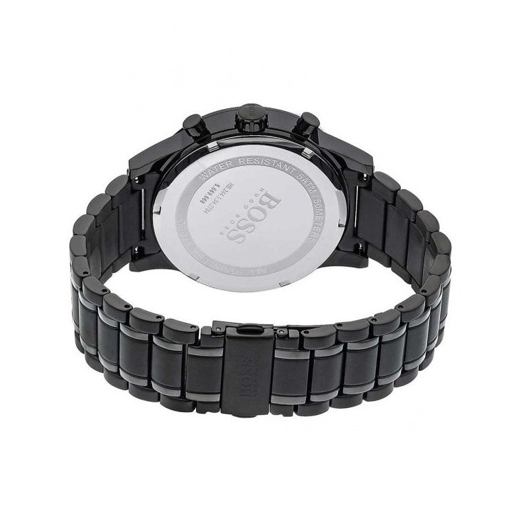 Hugo Boss Chronograph Black Dial Black Steel Strap Watch for Men - 1513180 Buy Now By Hugo Boss