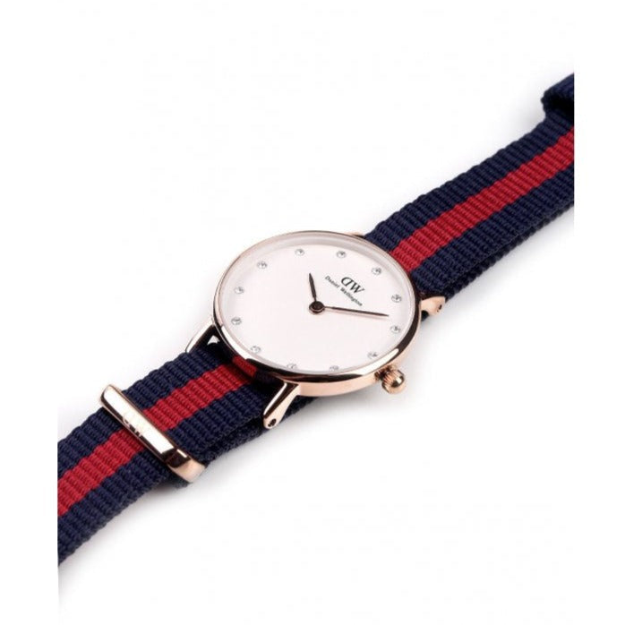 Daniel Wellington Classy Oxford White Dial Two Tone Nylon Strap Watch For Women - DW00100064 Buy Now By Daniel Wellington