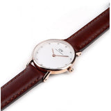 Daniel Wellington Classy St Mawes White Dial Brown Leather Strap Watch For Women - DW00100059 Buy Now By Daniel Wellington