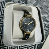 Fossil Georgia Black Dial Black Leather Strap Watch for Women - ES3148 Buy Now By Fossil