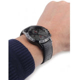 Hugo Boss Rafale Chronograph Grey Dial Black Leather Strap Watch For Men - HB1513445 Buy Now By Hugo Boss