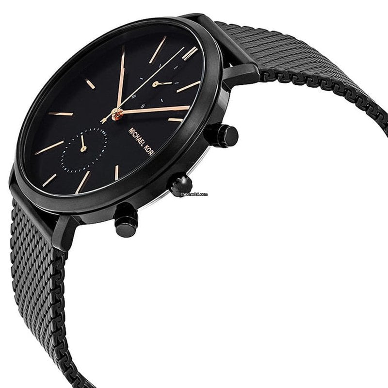 Michael Kors Jaryn Black Dial Black Stainless Steel Strap Watch for Men - MK8504 Buy Now By Michael Kors