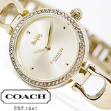 Coach Park Diamonds Gold Dial Gold Steel Strap Watch for Women - 14503171 Buy Now By Coach
