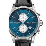 Hugo Boss Jet Blue Dial Black Leather Strap Watch for Men - 1513283 Buy Now By Hugo Boss