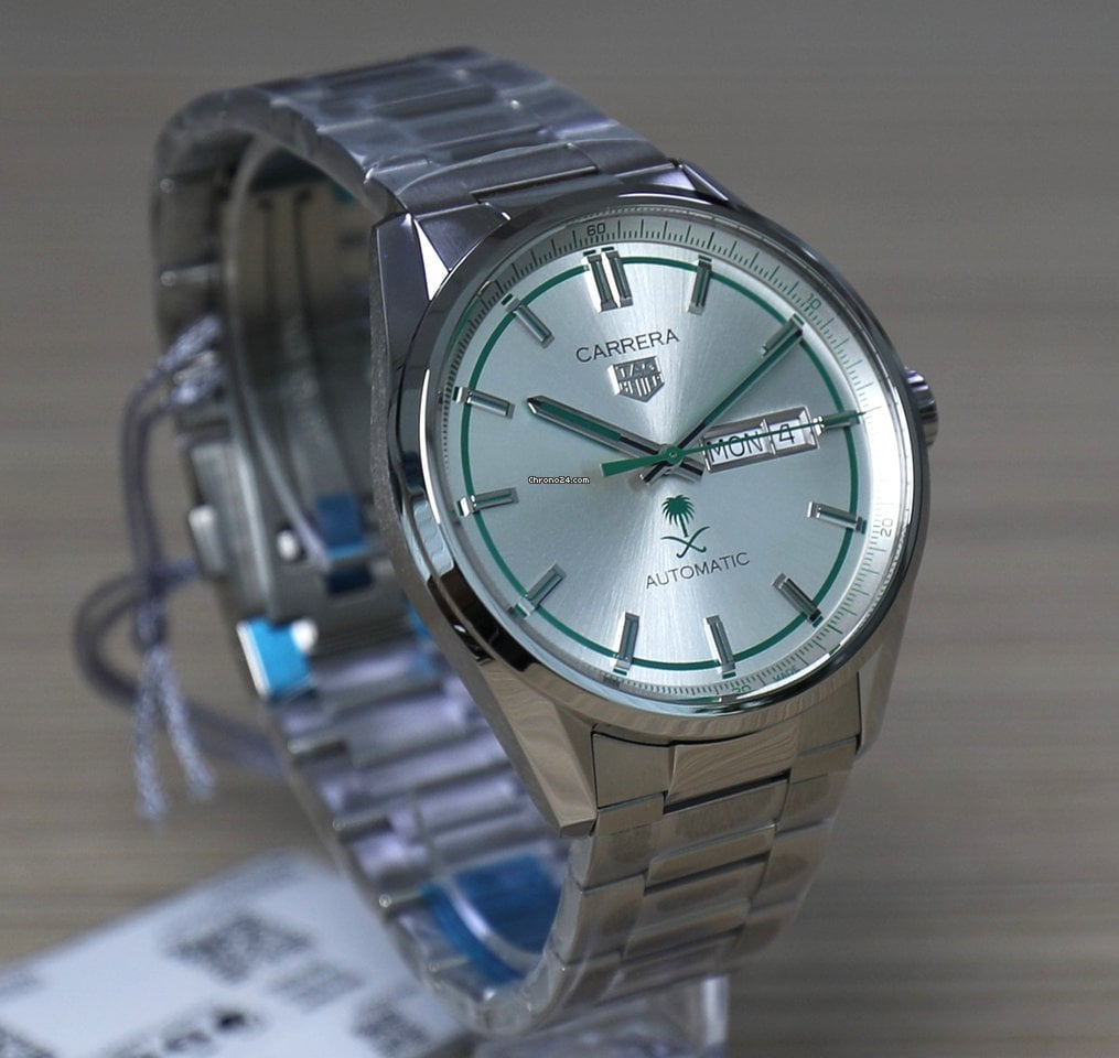 Tag Heuer Carrera Automatic Silver Dial Silver Steel Strap Watch for Men - WBN2015.EB0283 Buy Now By Tag Heuer