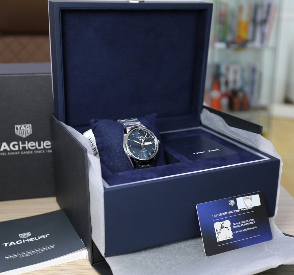 Tag Heuer Carrera Automatic Blue Dial Silver Steel Strap Watch for Men - WBN2016.BA0640 Buy Now By Tag Heuer