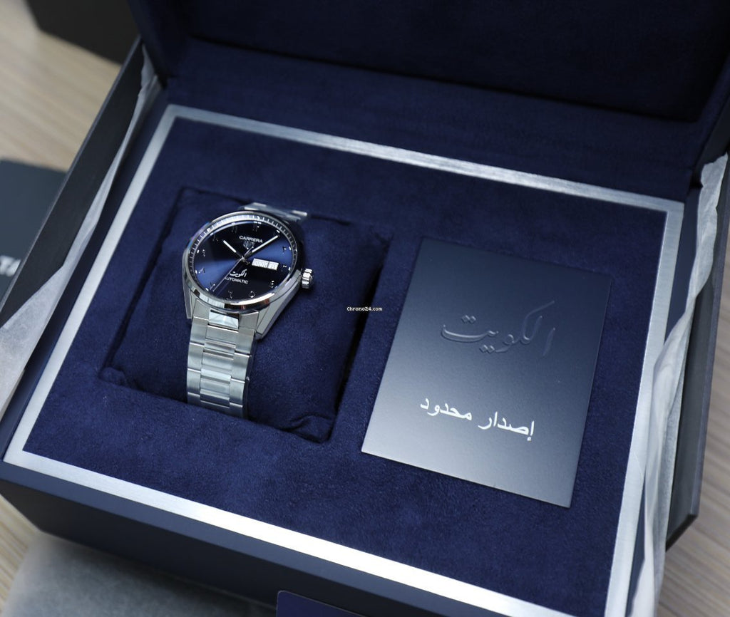 Tag Heuer Carrera Automatic Blue Dial Silver Steel Strap Watch for Men - WBN2016.BA0640 Buy Now By Tag Heuer