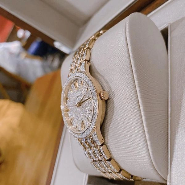 Bulova Crystal Collection Silver Crystals Dial Two Tone Steel Strap Watch for Women - 98L235 Buy Now By Bulova