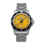 Breitling Superocean II Automatic 44mm Yellow Dial Silver Steel Strap Watch for Men - A17367021I1A1 Buy Now By Breitling