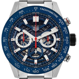 Tag Heuer Carrera Chronograph Blue Dial Silver Steel Strap Watch for Men - CBG2A11.BA0654 Buy Now By Tag Heuer