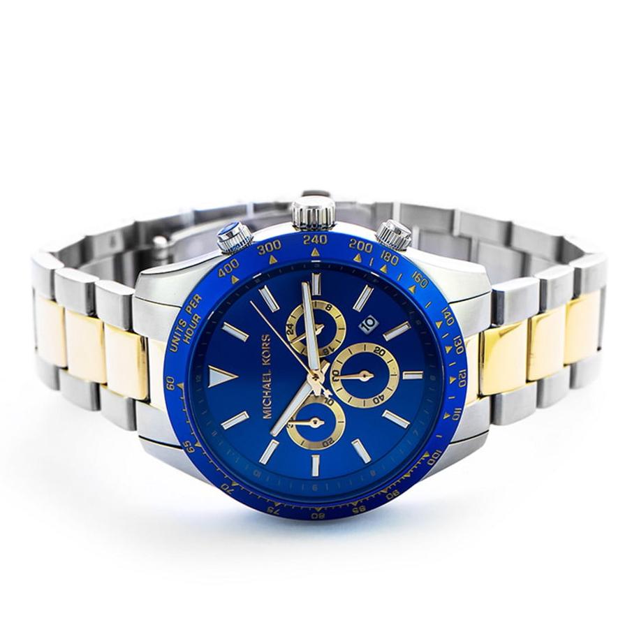 Michael Kors Layton Chronograph Blue Dial Two Tone Steel Strap Watch For Men - MK8825 Buy Now By Michael Kors
