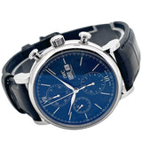 IWC Portofino Chronograph Blue Dial Black Leather Strap Watch for Men - IW391023 Buy Now By IWC