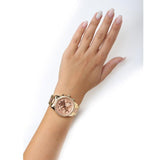 Michael Kors Ritz Chronograph Rose Dial Two Tone Steel Strap Watch for Women - MK6475 Buy Now By Michael Kors