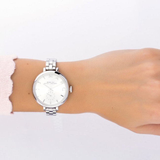 Marc Jacobs Sally Silver Dial Silver Steel Strap Watch for Women - MBM3362 Buy Now By Marc Jacobs
