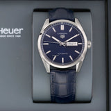 Tag Heuer Carrera Day Date Blue Dial Blue Leather Strap Watch for Men - WBN2012.FC6502 Buy Now By Tag Heuer
