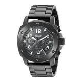 Fossil Machine Chronograph Black Dial Black Steel Strap Watch for Men - FS4927 Buy Now By Fossil
