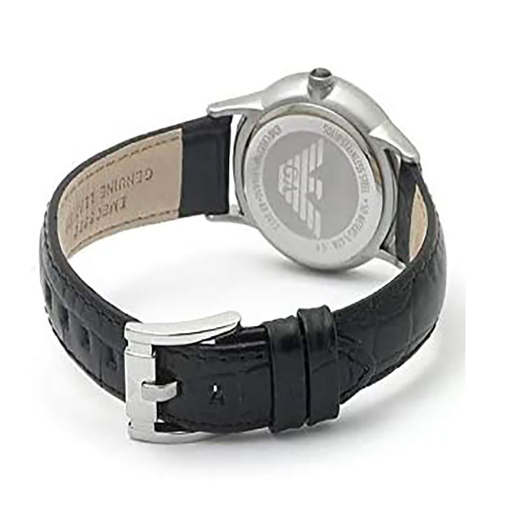 Emporio Armani Classic Quartz Black Dial Black Leather Strap Watch For Men - AR2429 Buy Now By Emporio Armani