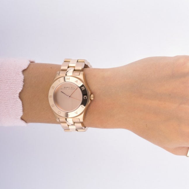 Marc Jacobs Blade Rose Gold Dial Rose Gold Steel Strap Watch for Women - MBM3127 Buy Now By Marc Jacobs